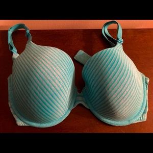 Victoria secret striped turquoise bra 36 DD